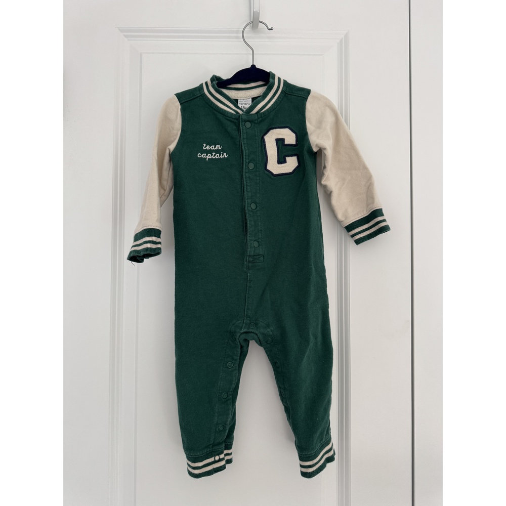 Carter's Letterman Jumpsuit Size 18mo